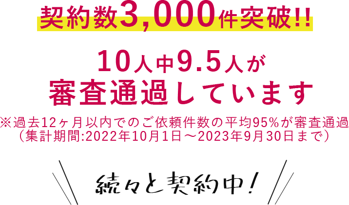 契約数2000件突破