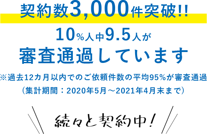 契約数2000件突破